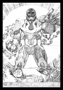 DC Comics Art Print Darkseid Comic Book Art Print 42 x 30 cm