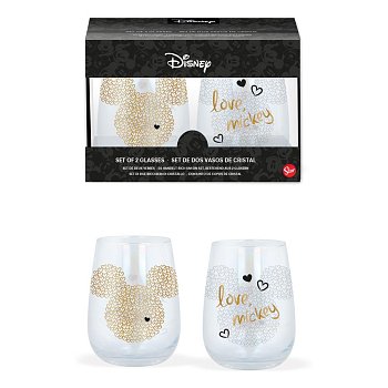 Disney Crystal Glasses 2-Packs Case Mickey Mouse (6)