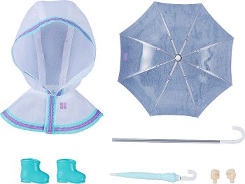 Original Character Parts for Nendoroid Doll Figures Outfit Set Rain Poncho - White