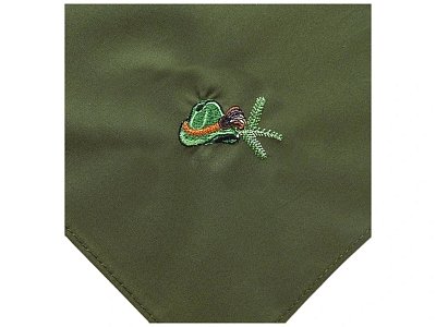 Kapesník HEDVA s výšivkou klobouk ks