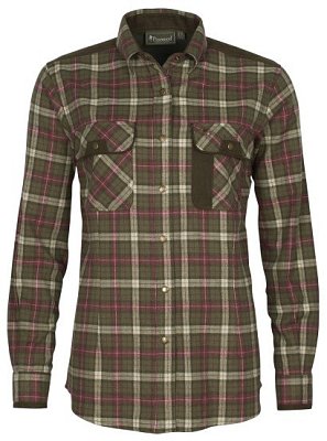 Košile PINEWOOD Prestwick Exclusive dámská 3428-754 H. Olive/Plum vel.  L