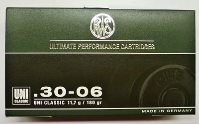 Náboj RWS 30-06 Spr. UNI Classic 11,7g 20 ks