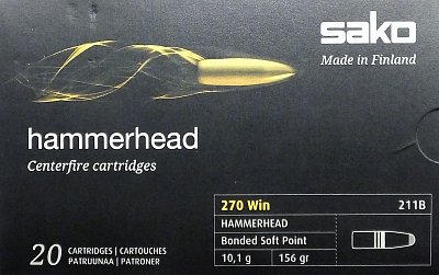 Náboj SAKO .270 Win Hammerhead 10,1g 20 ks