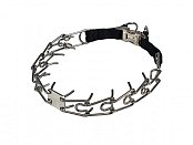 Obojek B&F ostnáč s kovovou přezkou protihrot 3,2mm x 60 cm stříbrný