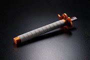 Demon Slayer: Kimetsu no Yaiba Proplica Replik 1/1 Plastik gebrochenes Nichirin Schwert (Kyojuro Rengoku) 31 cm