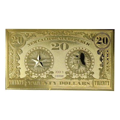 Fallout: New Vegas Replik New California Republik 20 Dollar Bill (vergoldet)