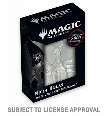 Magic the Gathering Metallbarren Nicol Bolas Limited Edition (versilbert)