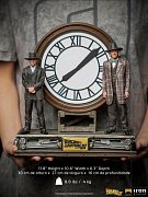 Zurück in die Zukunft III Deluxe Art Scale Statue 1/10 Marty and Doc at the Clock 30 cm
