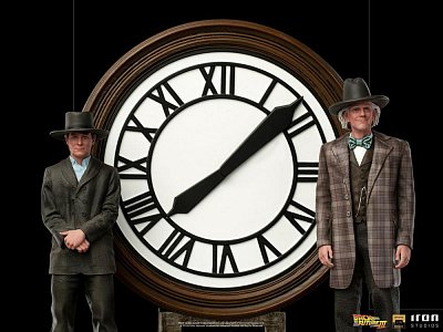 Zurück in die Zukunft III Deluxe Art Scale Statue 1/10 Marty and Doc at the Clock 30 cm