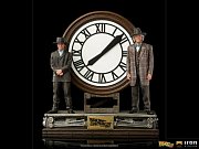 Zurück in die Zukunft III Deluxe Art Scale Statue 1/10 Marty and Doc at the Clock 30 cm