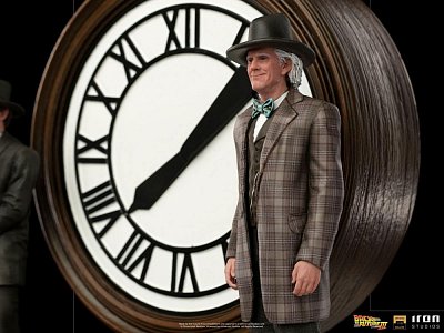 Zurück in die Zukunft III Deluxe Art Scale Statue 1/10 Marty and Doc at the Clock 30 cm