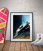 Zurück in die Zukunft Kunstdruck DeLorean Limited Edition 42 x 30 cm