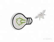 Luxusní ozdoba do klopy s logem institutu Chytry makler vyrobená na míru