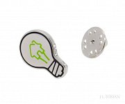 Luxusní ozdoba do klopy s logem institutu Chytry makler vyrobená na míru