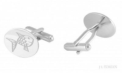 Manžetové knoflíčky rybka vyrobené na zakázku