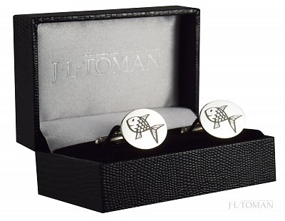 Manžetové knoflíčky rybka vyrobené na zakázku