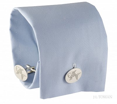 Manžetové knoflíčky rybka vyrobené na zakázku