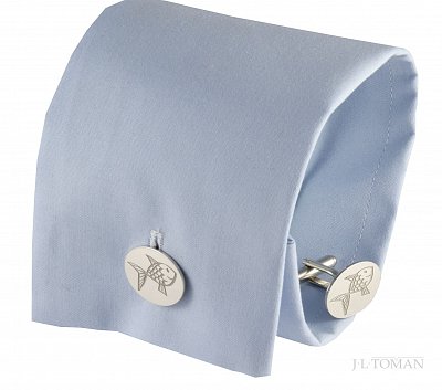 Manžetové knoflíčky rybka vyrobené na zakázku