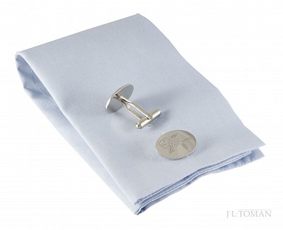 Manžetové knoflíčky rybka vyrobené na zakázku