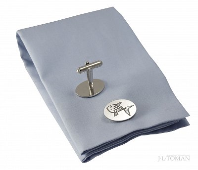 Manžetové knoflíčky rybka vyrobené na zakázku