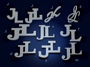 Manžetové knoflíčky s monogramem JL č. 10 vyrobené na zakázku