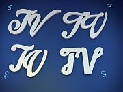 Stříbrné manžetové knoflíčky s monogramem TV vyrobené na zakázku
