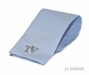 Stříbrné manžetové knoflíčky s monogramem TV vyrobené na zakázku