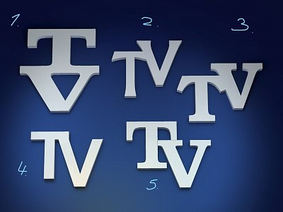 Stříbrné manžetové knoflíčky s monogramem TV vyrobené na zakázku