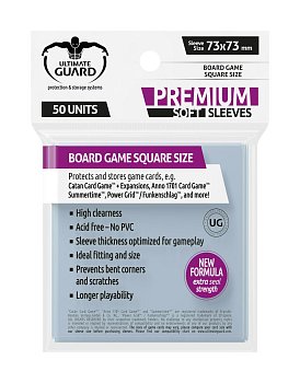 Ultimate Guard Premium Soft Sleeves for Board Game Cards Square (50)
