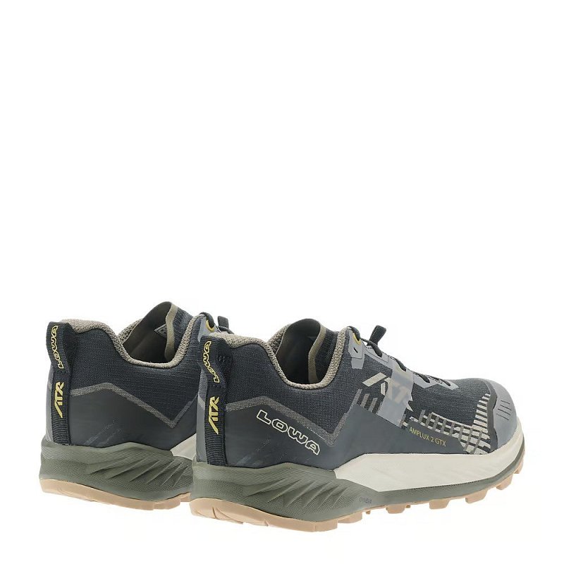 Běžecké boty LOWA AMPLUX 2 GTX black/olive UK 8,5