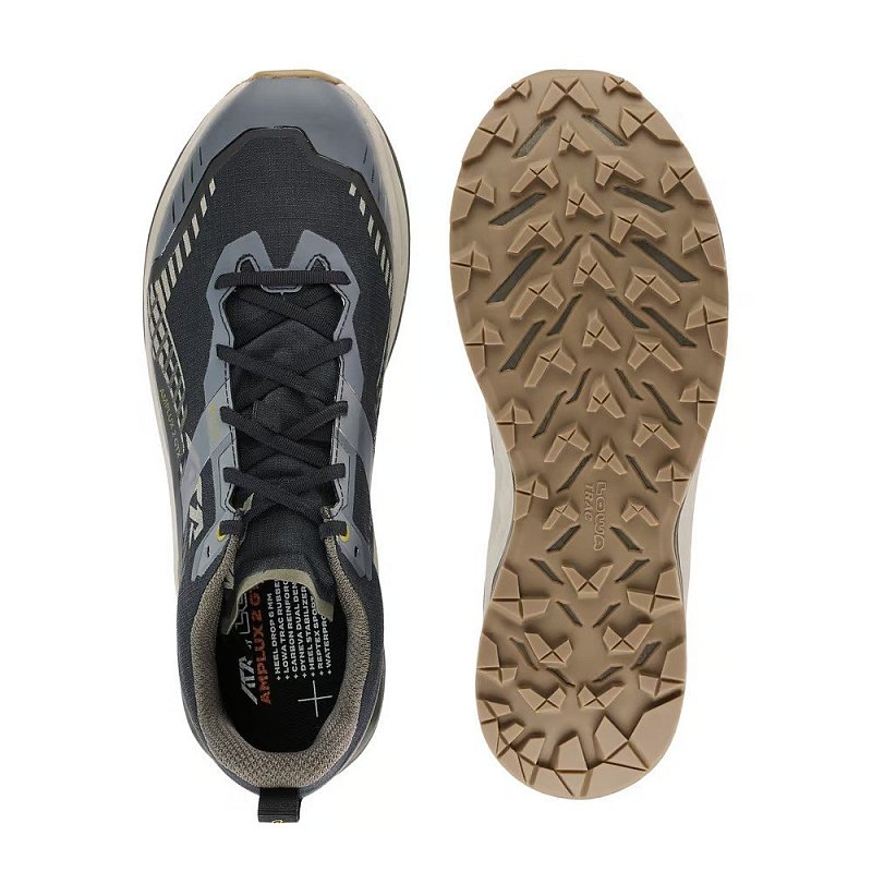 Běžecké boty LOWA AMPLUX 2 GTX black/olive UK 8,5